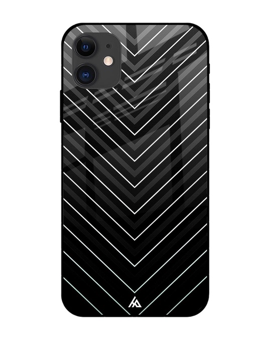 Shop V Pattern Glass Case For Iphone 12-Front