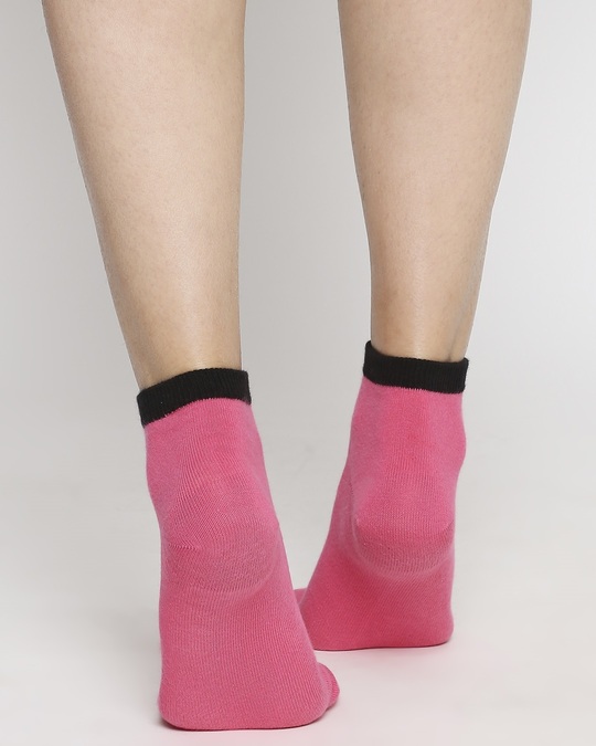 Buy Hot Pink Ankle Length Socks Online in India at Bewakoof