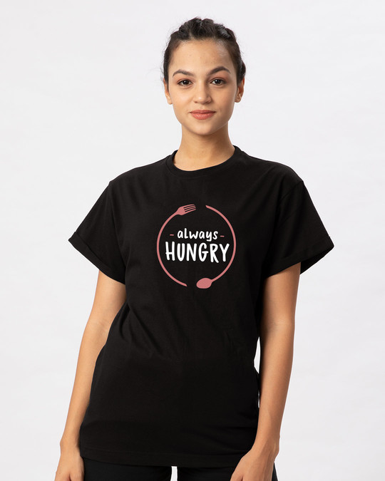 Shop Hungry Always Boyfriend T-Shirt-Front