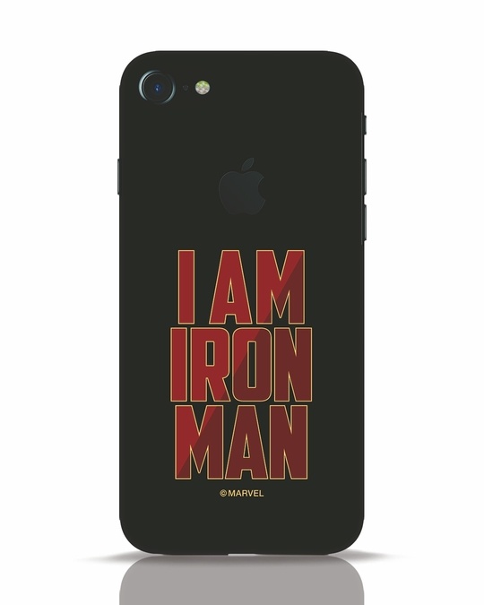 Buy I Am Iron Man iPhone 7 Logo Cut Mobile Cover AVL for Unisex