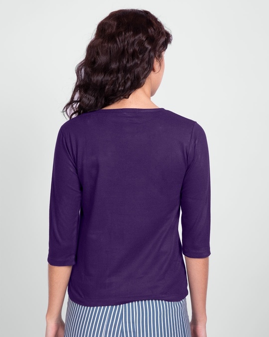 Shop I'm Amazing Round Neck 3/4 Sleeve T-Shirt Parachute Purple (TJL)-Design