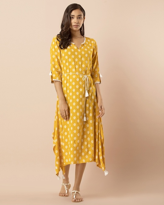 Buy Yellow Skirts & Ghagras for Women by Indya Online | Ajio.com