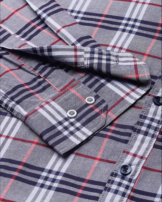 Shop Men Checks Stylish Full Sleeve Casual Shirts
