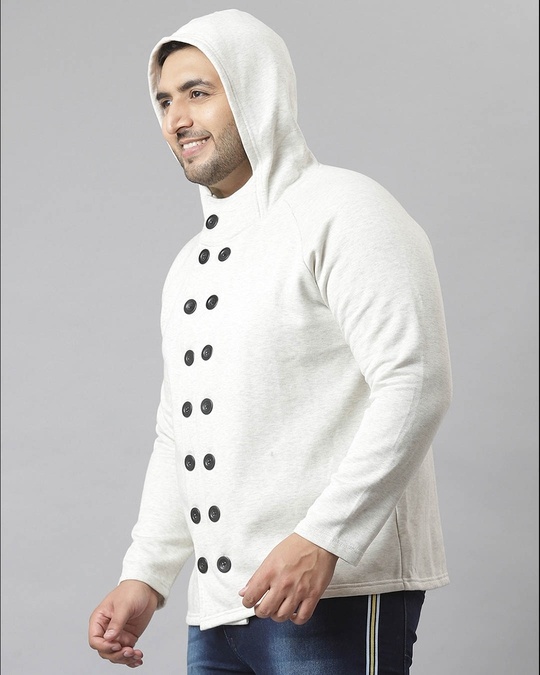 Shop Men's White Stylish Casual Jacket-Design