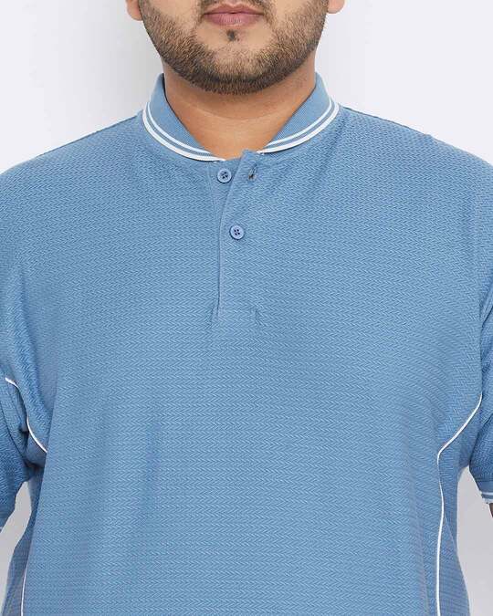 Shop Plus Size Men's Stylish Solid Half Sleeve Casual T-Shirt