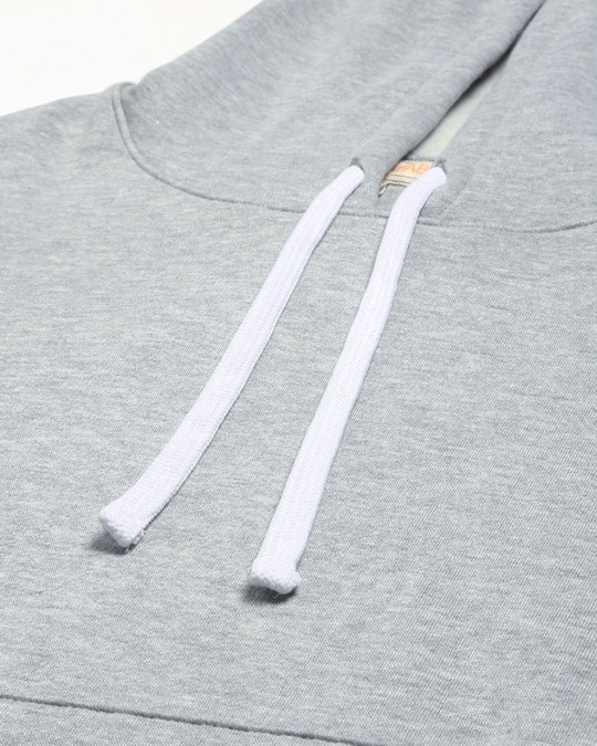 Shop Women's Grey Solid Stylish Casual Hooded Sweatshirt-Full