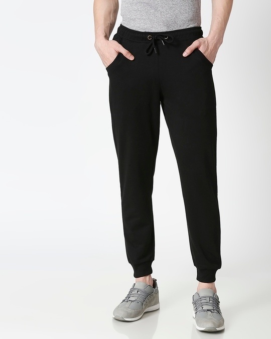 black jogger pants mens