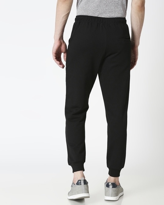 jet black joggers