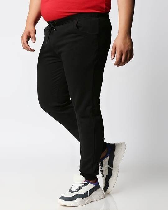 jet black joggers