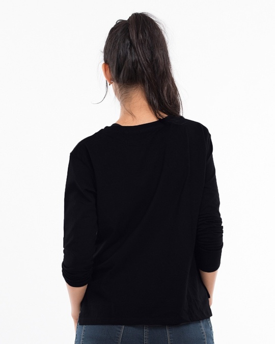 Shop Jet Black Full Sleeve T-Shirt-Design
