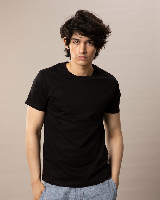 Buy Plain black T Shirt online in India at Bewakoof.com