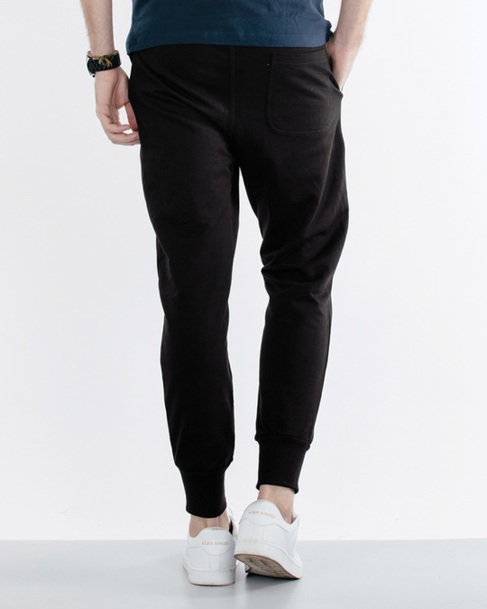 jet black joggers