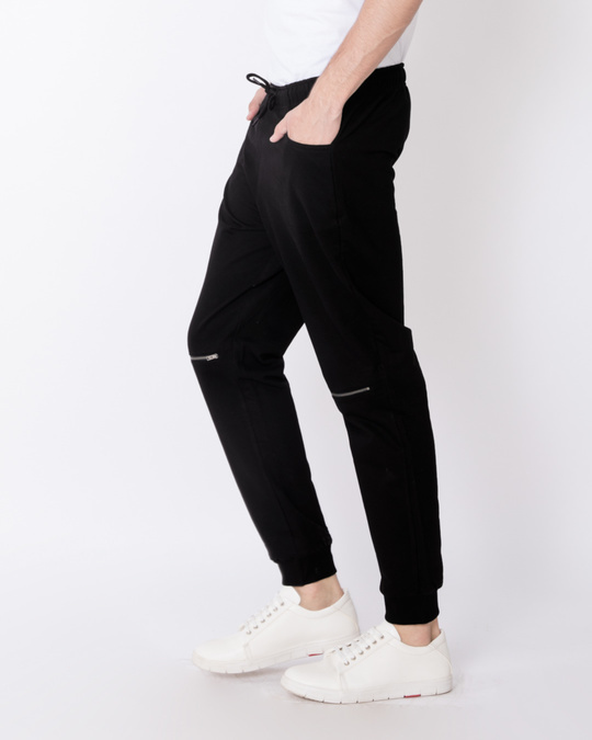 jet black joggers