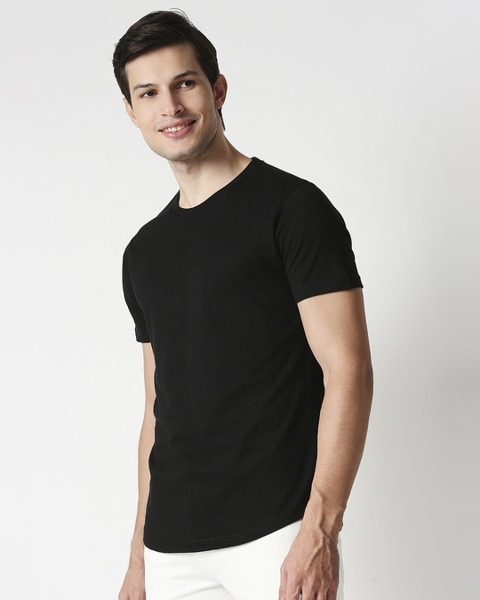 black longline t shirts