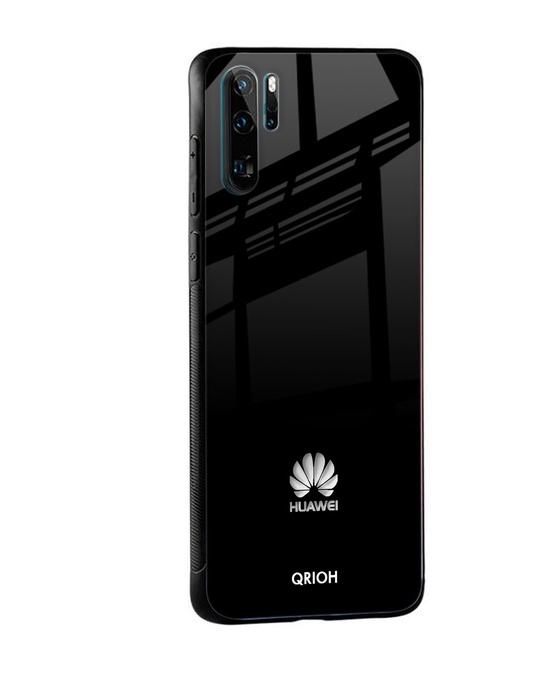 Shop Jet Black Premium Glass Cover for Huawei P30 Pro (Shockproof, Light Weight)-Design
