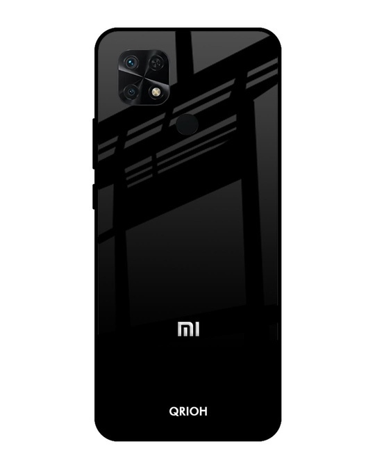 Shop Jet Black Premium Glass Cover for Redmi 10 (Shockproof, Light Weight)-Front