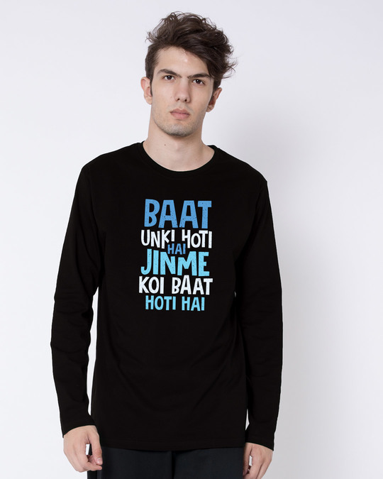 Shop Jinme Koi Baat Hoti Hai Full Sleeve T-Shirt-Front