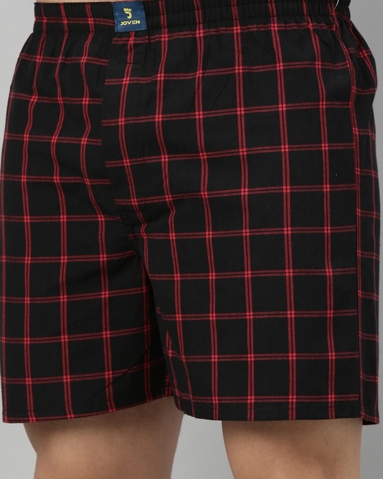 Shop Checked Men's Boxer (Pack Of 2)