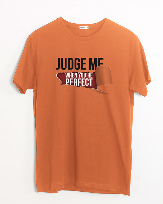 Shop Judge Me Half Sleeve T-Shirt-Front