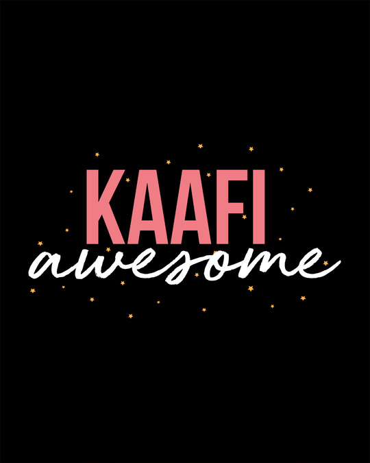 Shop Kaafi Awesome Round Neck 3/4th Sleeve T-Shirt