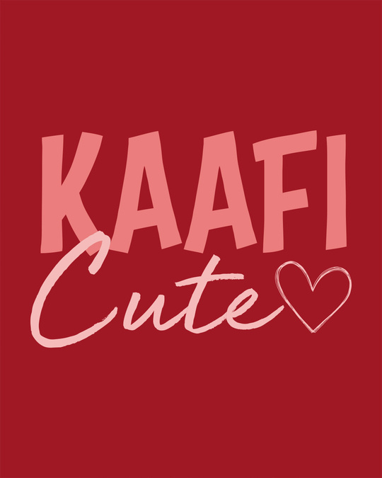 Shop Kaafi Cute Round Neck 3/4th Sleeve T-Shirt-Full