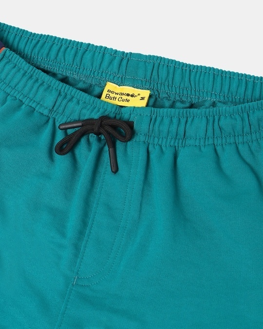 Shop Men's Green Color Block Shorts