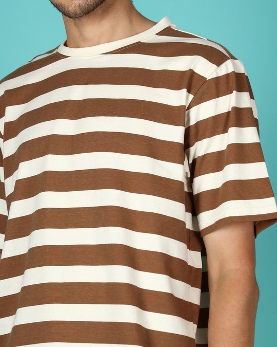 Shop Killer Brown Stripe T-shirt