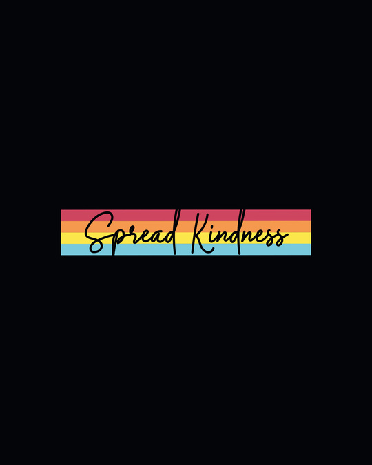 Shop Kindness Rainbow Sweatshirt Hoodie Black-Full