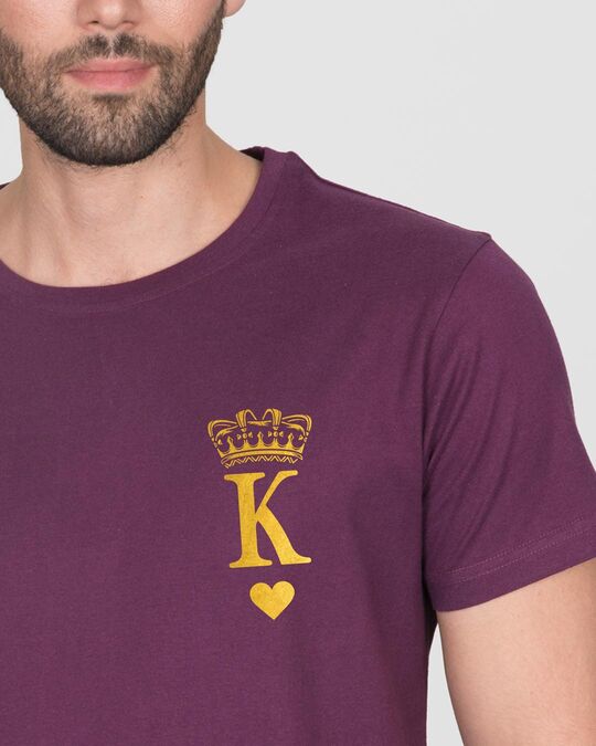 Download Buy King Pocket Gold Printed Half Sleeve T-Shirt For Men ...