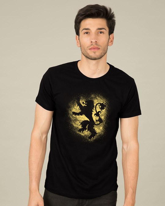 Shop Lannister Grunge Half Sleeve T-Shirt (GTL)-Back
