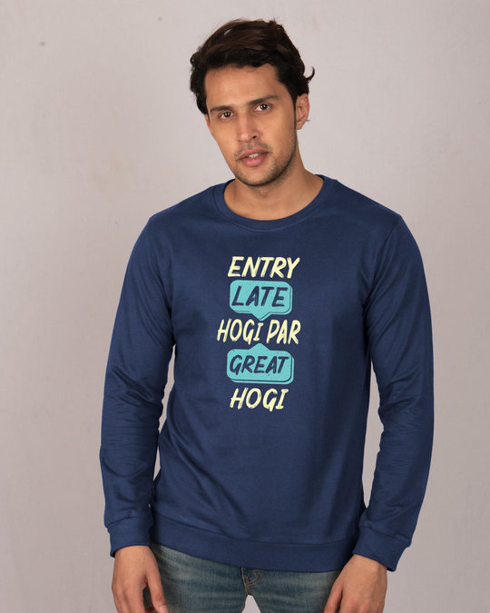 Shop Late Par Great Fleece Light Sweatshirt-Front