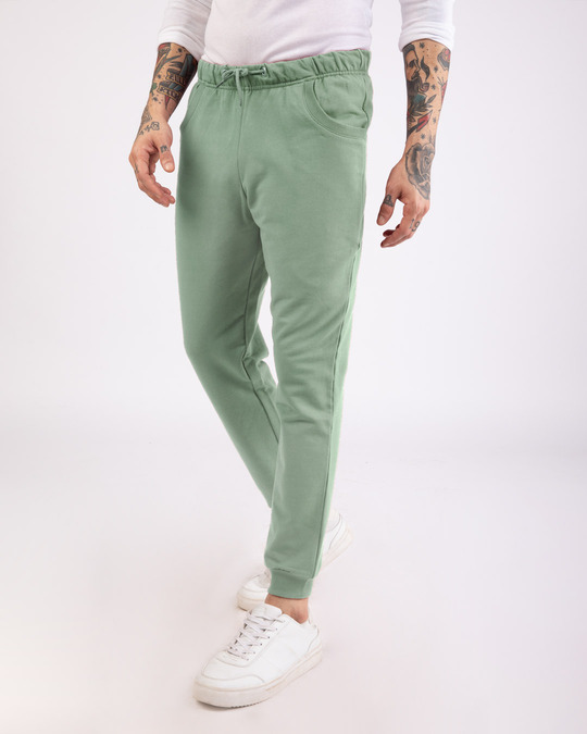 mens joggers green