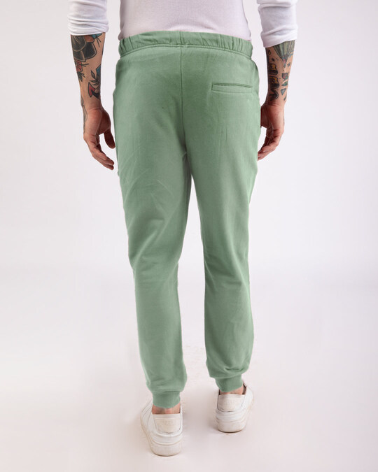 mens joggers green