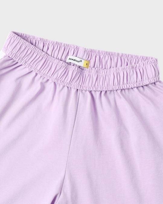 Shop Lavender Lounge Wear Shorts
