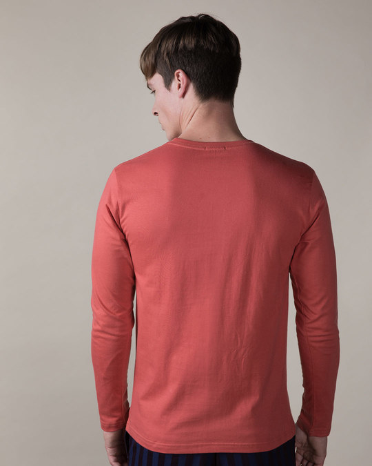 Buy Lazy But Crazy Full Sleeve T-Shirt for Men red Online at Bewakoof