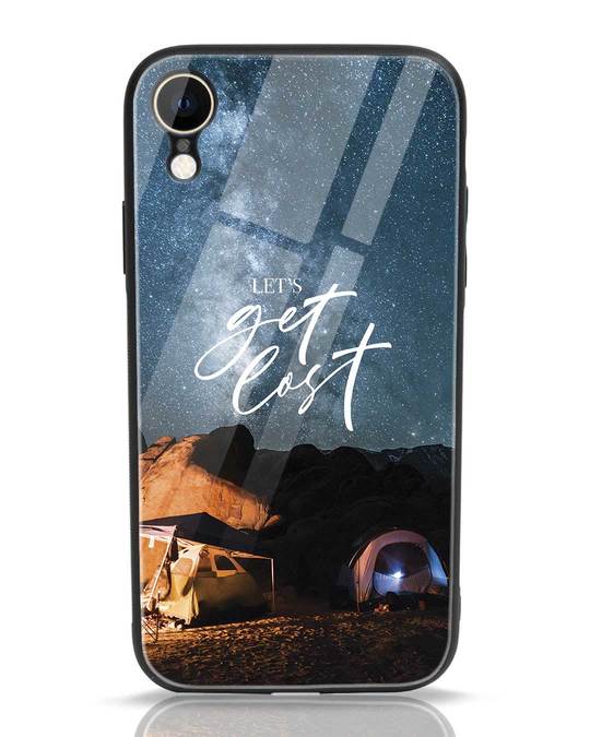 Shop Lets Get Lost Space iPhone XR Glass Mobile Cover-Front