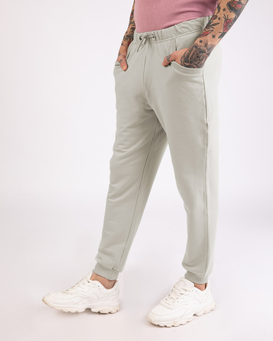 Buy Light Grey Plain Joggers For Men Online India @ Bewakoof.com