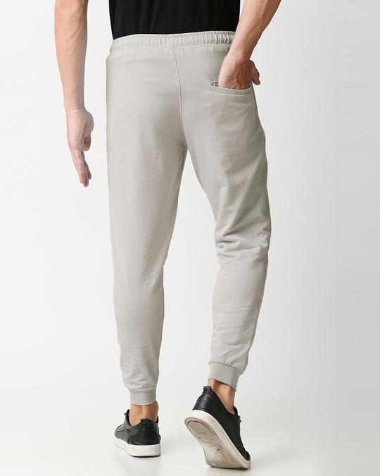 Buy Light Grey Zipper Jogger for Men grey Online at Bewakoof