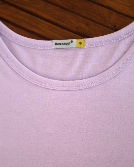 Shop Lilac Breeze Round Neck 3/4th Sleeve T-Shirt