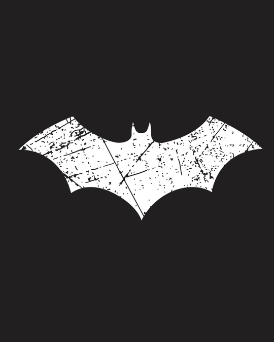 T-shirt DC Comics Batman - Logo Classique Qui Brille Dans Le Noir - Noir - Taille L - Neuf Avec Défaut
