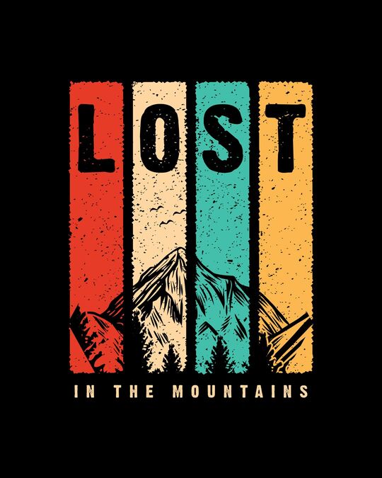 Shop Lost Mountains Boyfriend T-Shirt-Full