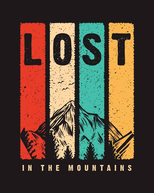 Shop Lost Mountains Half Sleeve T-Shirt-Full
