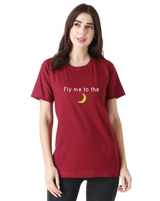 Shop Fly Me To The Moon Tshirt-Front