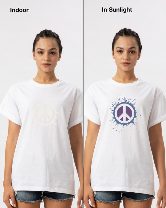 Shop Magic Peace Boyfriend T-Shirt-Back