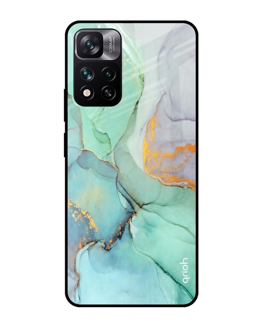 Shop Marble Printed Premium Glass Cover for Mi 11i (Shock Proof, Lightweight)-Front