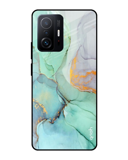 Shop Marble Printed Premium Glass Cover for Mi 11T Pro 5G (Shock Proof, Lightweight)-Front