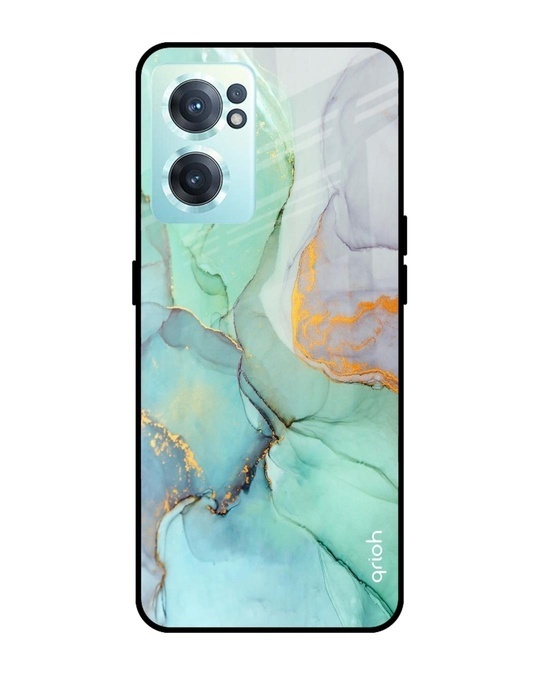 Shop Marble Printed Premium Glass Cover for OnePlus Nord CE 2 5G (Shock Proof, Lightweight)-Front