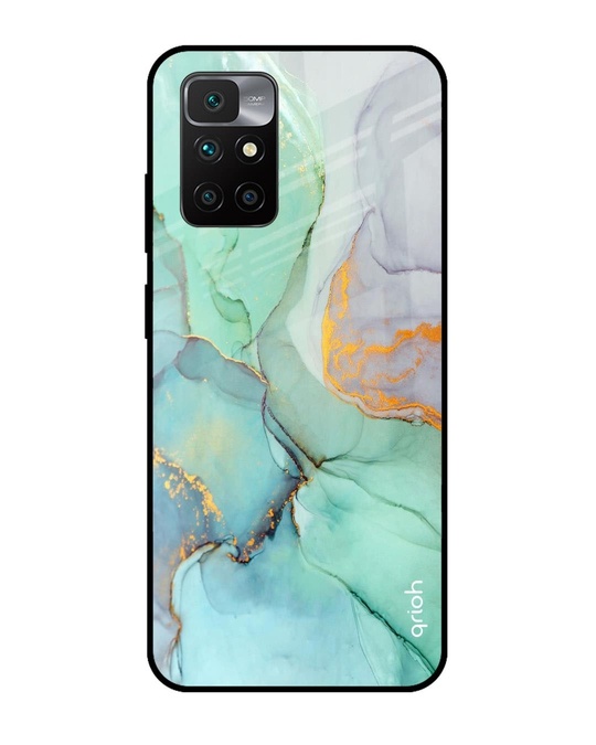 Shop Marble Printed Premium Glass Cover for Redmi 10 Prime (Shock Proof, Lightweight)-Front