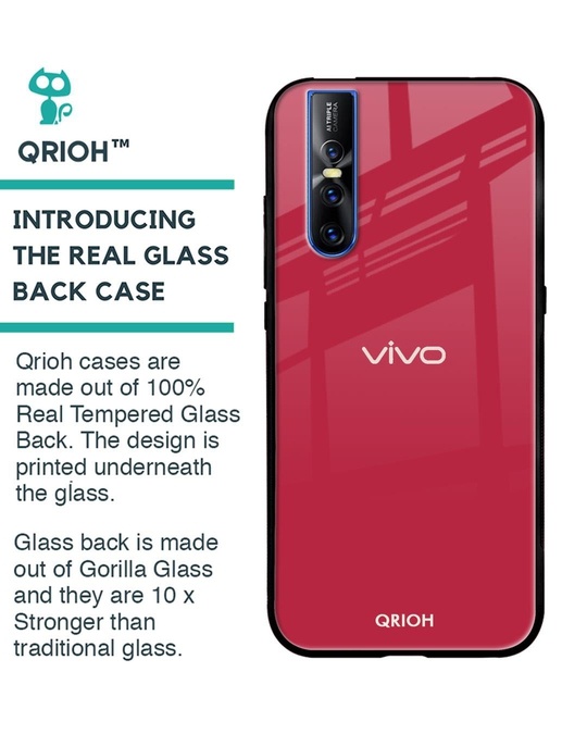 Shop Premium Glass Cover for Vivo V15 Pro (Shock Proof, Lightweight)-Design