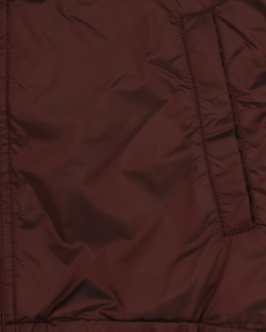 Shop Maroon Stylised Panel Jacket